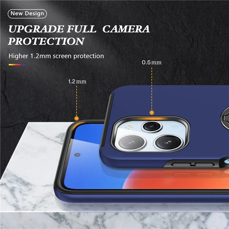 For Xiaomi Redmi 12 4G Case PC+TPU Kickstand Cover Cell Phone Accessory Wholesale