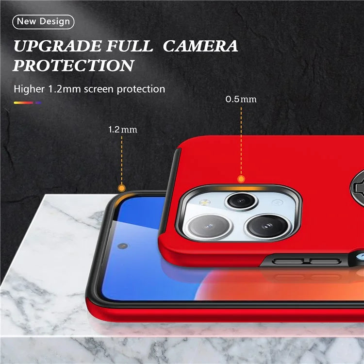 For Xiaomi Redmi 12 4G Case PC+TPU Kickstand Cover Cell Phone Accessory Wholesale