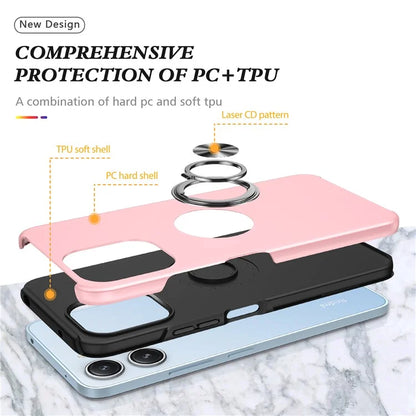 For Xiaomi Redmi 12 4G Case PC+TPU Kickstand Cover Cell Phone Accessory Wholesale