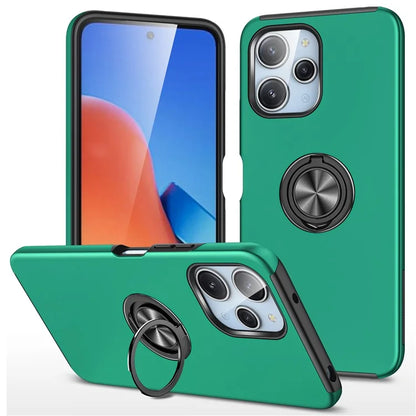 For Xiaomi Redmi 12 4G Case PC+TPU Kickstand Cover Cell Phone Accessory Wholesaleish Green