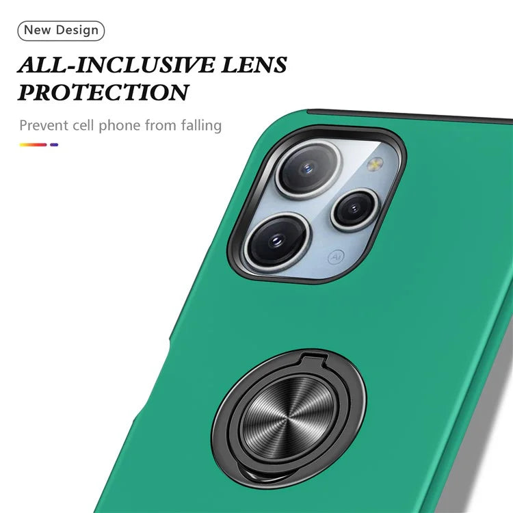 For Xiaomi Redmi 12 4G Case PC+TPU Kickstand Cover Cell Phone Accessory Wholesaleish Green