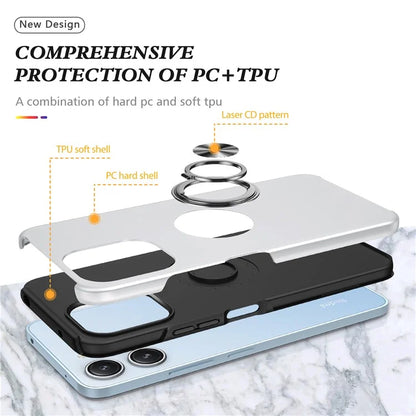 For Xiaomi Redmi 12 4G Case PC+TPU Kickstand Cover Cell Phone Accessory Wholesale