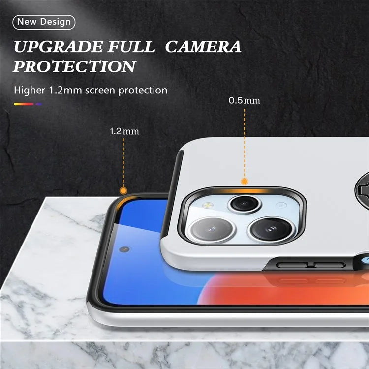 For Xiaomi Redmi 12 4G Case PC+TPU Kickstand Cover Cell Phone Accessory Wholesale