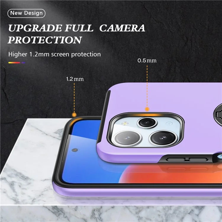 For Xiaomi Redmi 12 4G Case PC+TPU Kickstand Cover Cell Phone Accessory Wholesale
