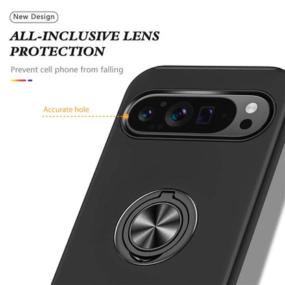 For Google Pixel 9 Pro XL Back Case Kickstand PC+TPU Shock-Absorbent Phone Cover