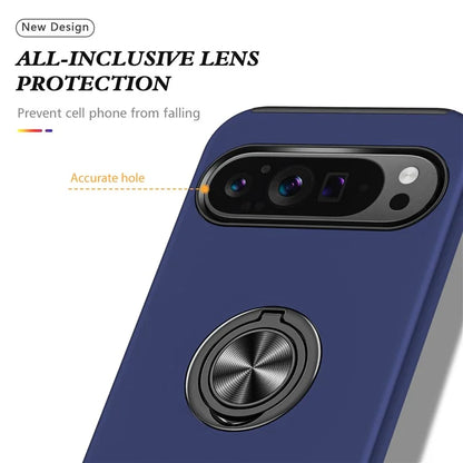 For Google Pixel 9 Pro XL Back Case Kickstand PC+TPU Shock-Absorbent Phone Cover