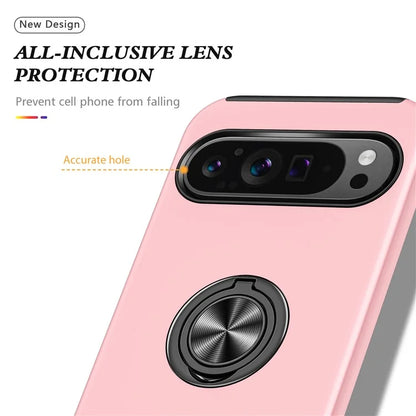 For Google Pixel 9 Pro XL Back Case Kickstand PC+TPU Shock-Absorbent Phone Cover