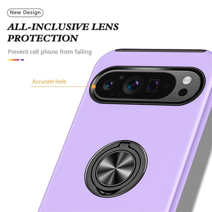 For Google Pixel 9 Pro XL Back Case Kickstand PC+TPU Shock-Absorbent Phone Cover