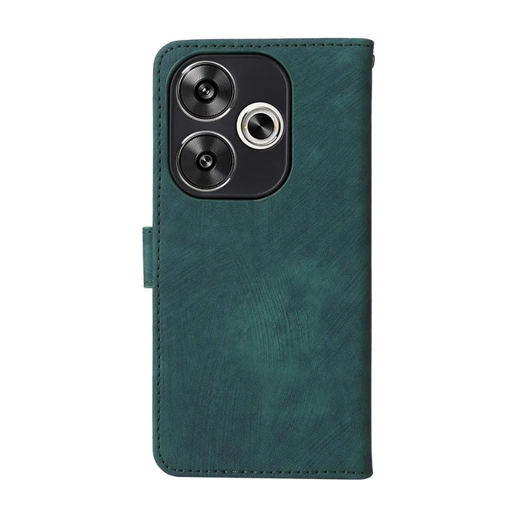 For Xiaomi Redmi Turbo 3 5G / Poco F6 5G Case RFID Blocking Card Holder Protective Cover with Wrist Strap