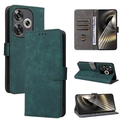 For Xiaomi Redmi Turbo 3 5G / Poco F6 5G Case RFID Blocking Card Holder Protective Cover with Wrist Strap