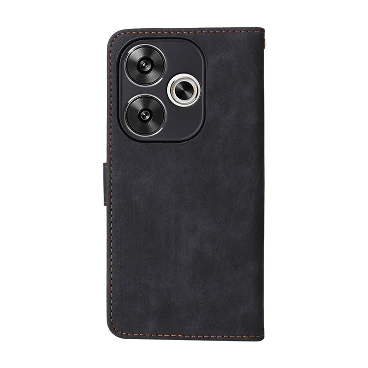 For Xiaomi Redmi Turbo 3 5G / Poco F6 5G Case RFID Blocking Card Holder Protective Cover with Wrist Strap