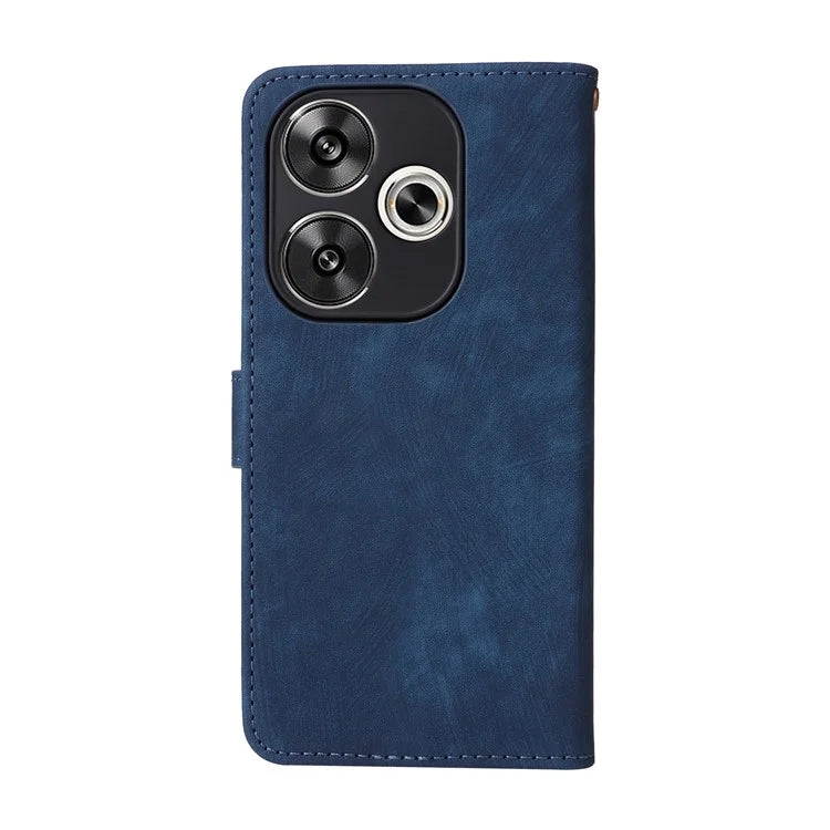 For Xiaomi Redmi Turbo 3 5G / Poco F6 5G Case RFID Blocking Card Holder Protective Cover with Wrist Strap