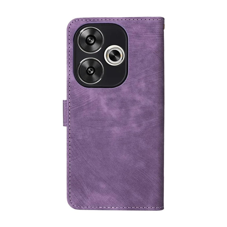 For Xiaomi Redmi Turbo 3 5G / Poco F6 5G Case RFID Blocking Card Holder Protective Cover with Wrist Strap