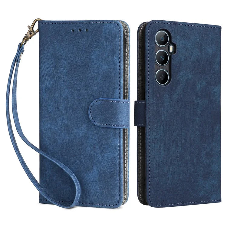 For Realme C65 4G Case RFID Blocking Phone Stand Cover with Magnetic Closure
