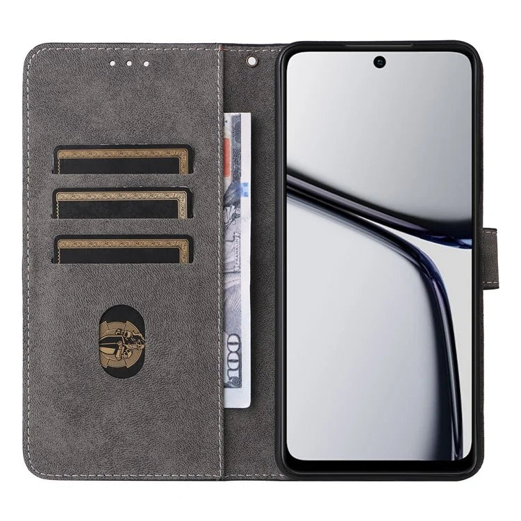 For Realme C65 4G Case RFID Blocking Phone Stand Cover with Magnetic Closure