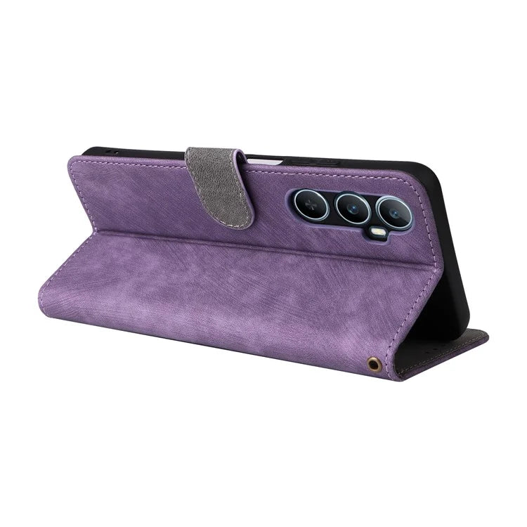 For Realme C65 4G Case RFID Blocking Phone Stand Cover with Magnetic Closure