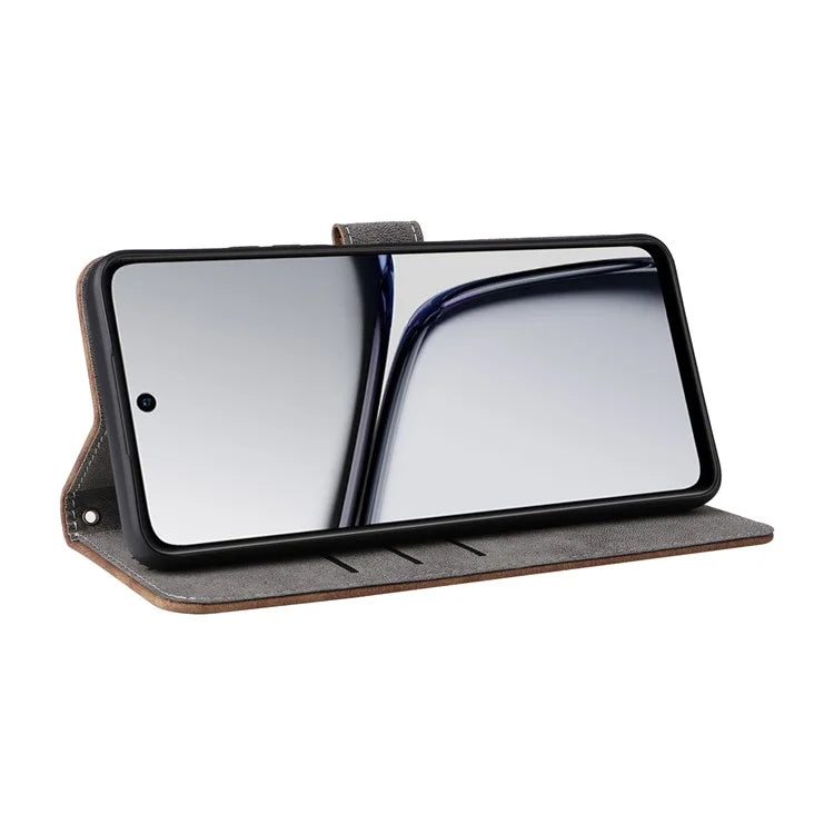 For Realme C65 4G Case RFID Blocking Phone Stand Cover with Magnetic Closure
