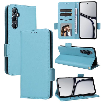 For Realme C65 4G Case Litchi Texture Leather Smart Phone Cover with Handy Strap