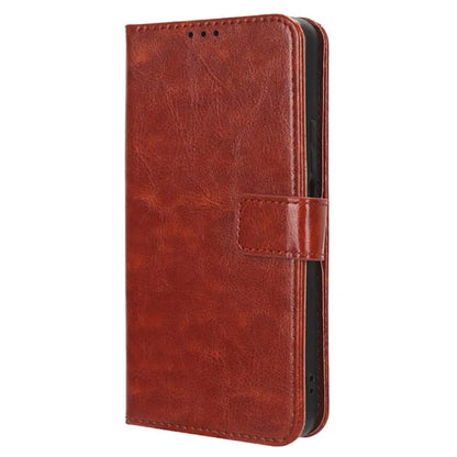 For Xiaomi Redmi Turbo 3 5G / Poco F6 5G Case with Wrist Strap Crazy Horse Texture Magnetic Clasp Phone Cover