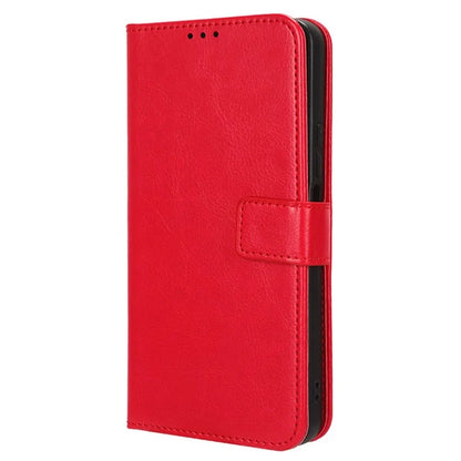 For Xiaomi Redmi Turbo 3 5G / Poco F6 5G Case with Wrist Strap Crazy Horse Texture Magnetic Clasp Phone Cover