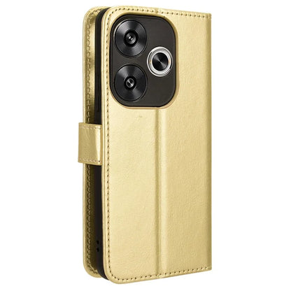 For Xiaomi Redmi Turbo 3 5G / Poco F6 5G Case with Wrist Strap Crazy Horse Texture Magnetic Clasp Phone Cover