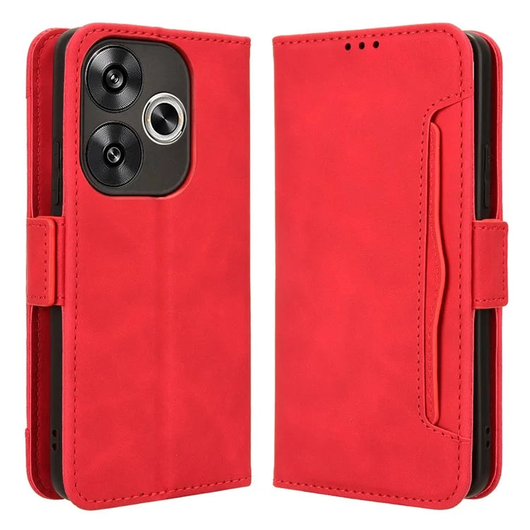 For Xiaomi Redmi Turbo 3 5G / Poco F6 5G Case Wallet Phone Leather Cover with Multiple Card Slots