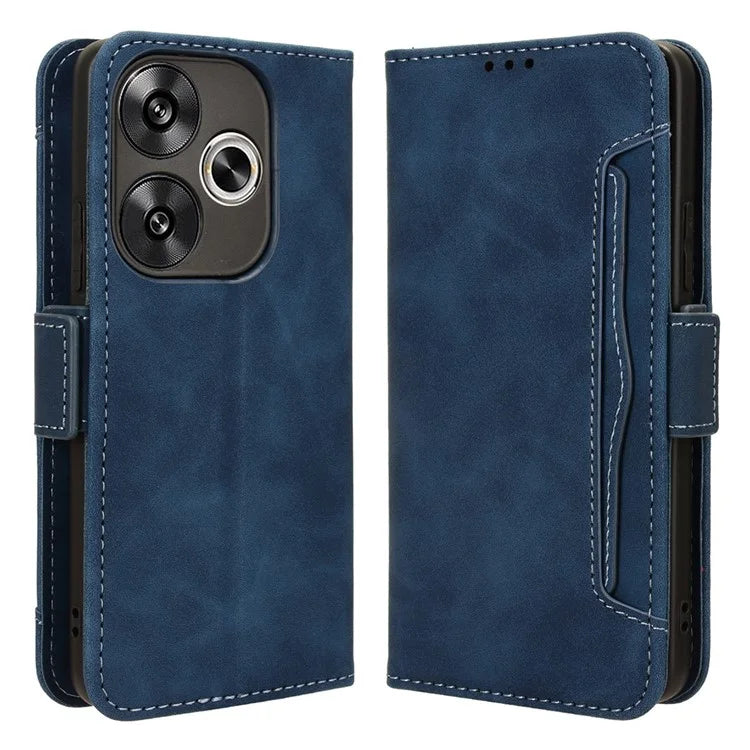 For Xiaomi Redmi Turbo 3 5G / Poco F6 5G Case Wallet Phone Leather Cover with Multiple Card Slots