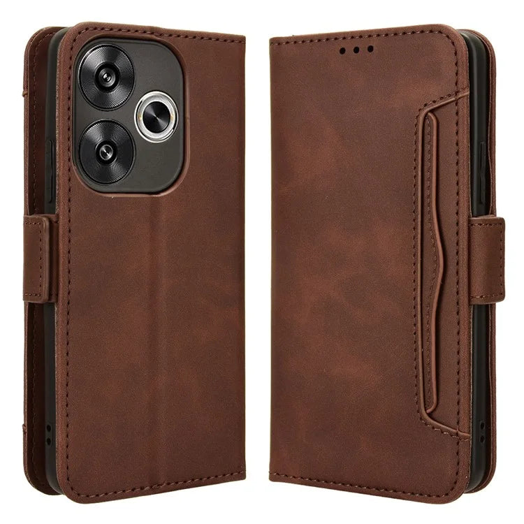 For Xiaomi Redmi Turbo 3 5G / Poco F6 5G Case Wallet Phone Leather Cover with Multiple Card Slots