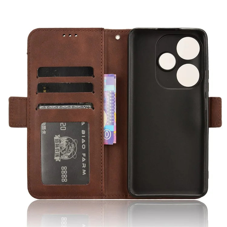 For Xiaomi Redmi Turbo 3 5G / Poco F6 5G Case Wallet Phone Leather Cover with Multiple Card Slots