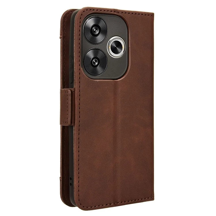 For Xiaomi Redmi Turbo 3 5G / Poco F6 5G Case Wallet Phone Leather Cover with Multiple Card Slots