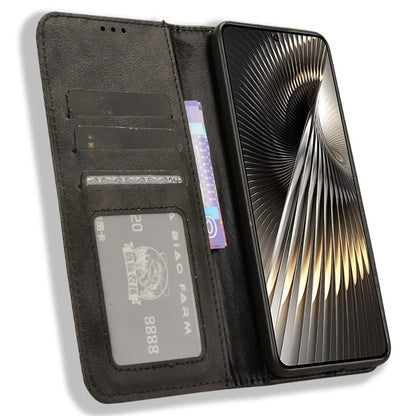 For Xiaomi Redmi Turbo 3 5G / Poco F6 5G Case PU Leather Wallet Retro Texture Phone Cover Wholesale