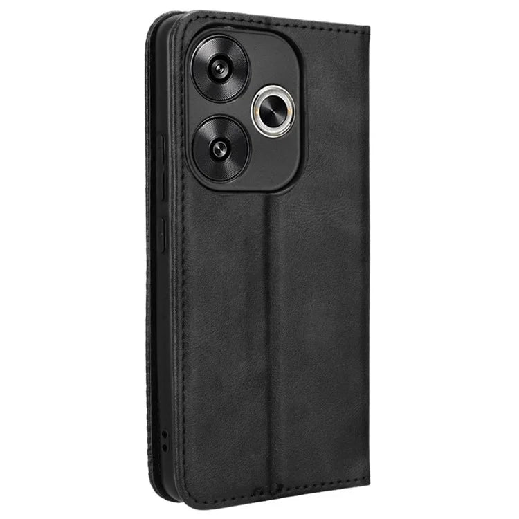 For Xiaomi Redmi Turbo 3 5G / Poco F6 5G Case PU Leather Wallet Retro Texture Phone Cover Wholesale