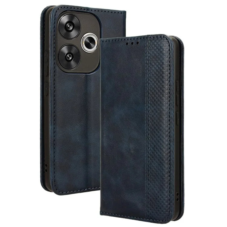 For Xiaomi Redmi Turbo 3 5G / Poco F6 5G Case PU Leather Wallet Retro Texture Phone Cover Wholesale