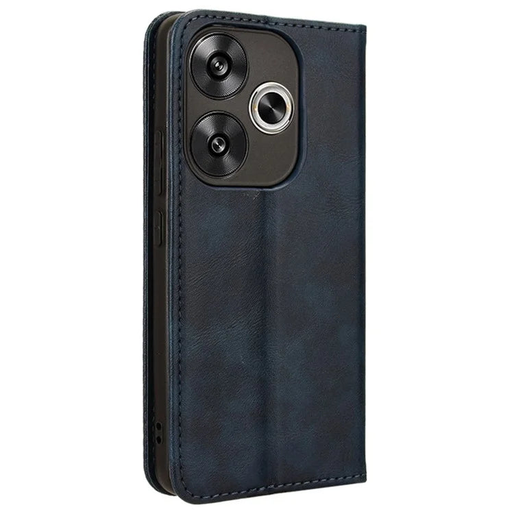 For Xiaomi Redmi Turbo 3 5G / Poco F6 5G Case PU Leather Wallet Retro Texture Phone Cover Wholesale