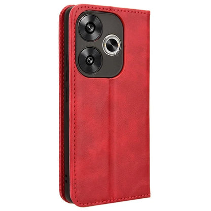 For Xiaomi Redmi Turbo 3 5G / Poco F6 5G Case PU Leather Wallet Retro Texture Phone Cover Wholesale