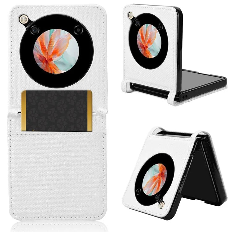 For ZTE nubia Flip 5G / Libero Flip A304ZT Case Leather Phone Cover with Card Slot