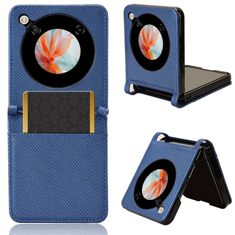 For ZTE nubia Flip 5G / Libero Flip A304ZT Case Leather Phone Cover with Card Slot