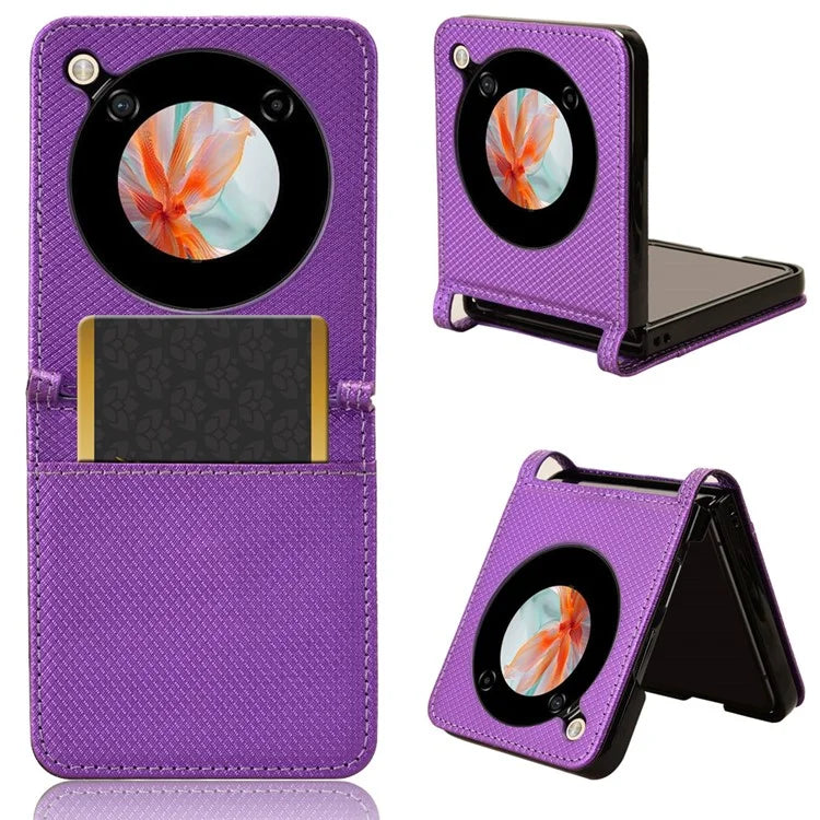 For ZTE nubia Flip 5G / Libero Flip A304ZT Case Leather Phone Cover with Card Slot