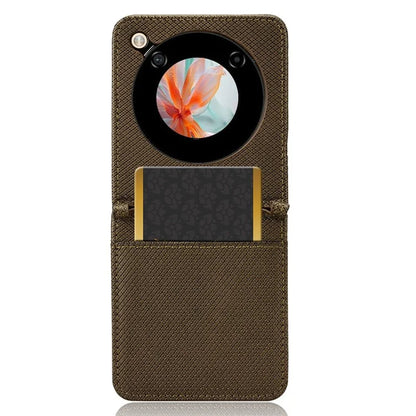 For ZTE nubia Flip 5G / Libero Flip A304ZT Case Leather Phone Cover with Card Slot
