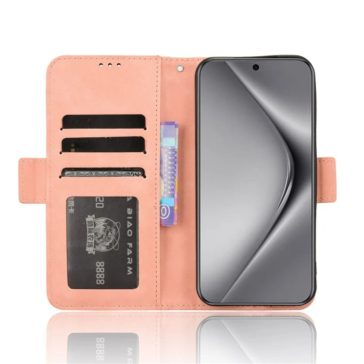 For Huawei Pura 70 Leather Case Multiple Card Slots Mobile Phone Cover Wholesale