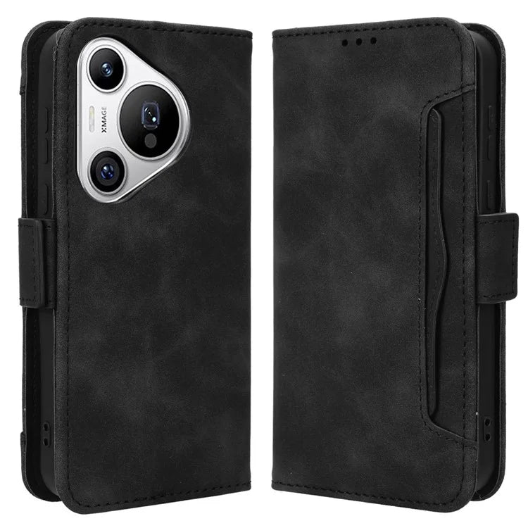 For Huawei Pura 70 Leather Case Multiple Card Slots Mobile Phone Cover Wholesale