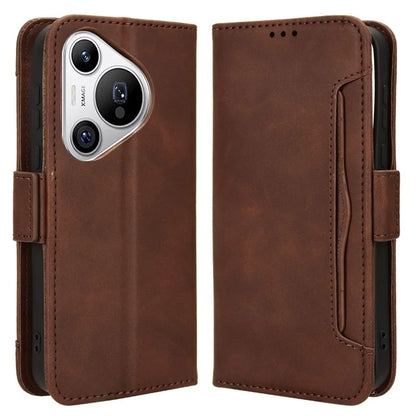 For Huawei Pura 70 Leather Case Multiple Card Slots Mobile Phone Cover Wholesale