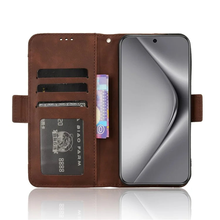 For Huawei Pura 70 Leather Case Multiple Card Slots Mobile Phone Cover Wholesale