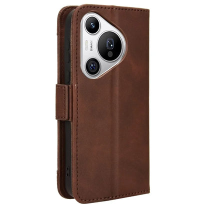 For Huawei Pura 70 Leather Case Multiple Card Slots Mobile Phone Cover Wholesale