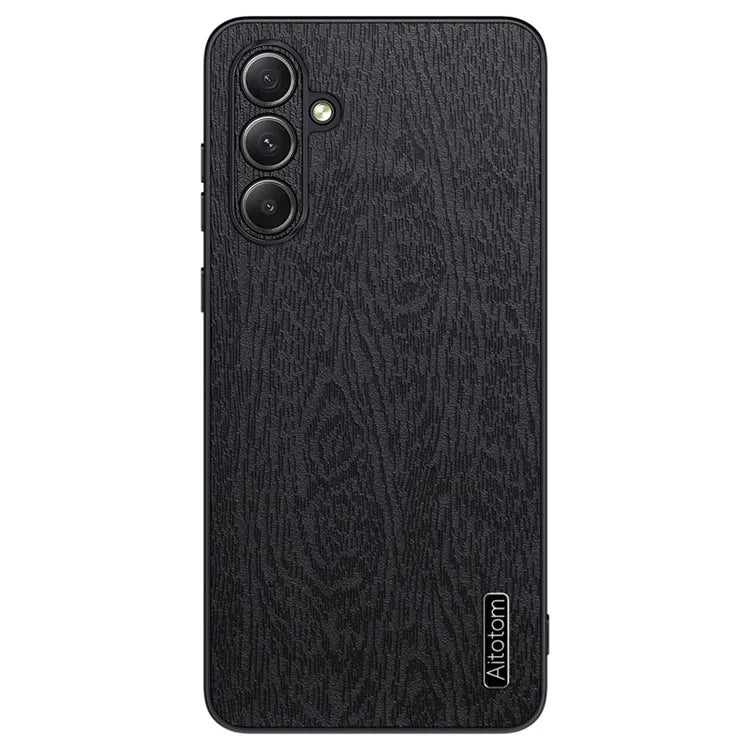 Wholesale Phone Cases for Samsung Galaxy M55 5G / C55 5G / F55 5G Wood Texture PU Leather+PC+TPU Phone Cover