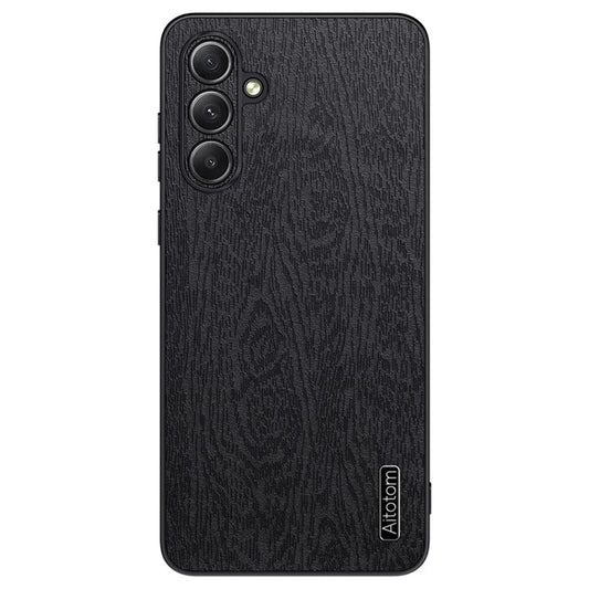 Wholesale Phone Cases for Samsung Galaxy M55 5G / C55 5G / F55 5G Wood Texture PU Leather+PC+TPU Phone Cover