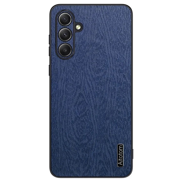 Wholesale Phone Cases for Samsung Galaxy M55 5G / C55 5G / F55 5G Wood Texture PU Leather+PC+TPU Phone Cover