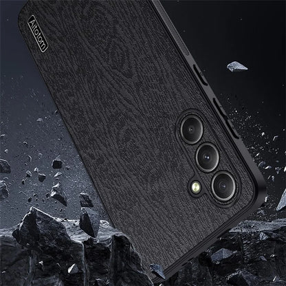 Wholesale Phone Cases for Samsung Galaxy M55 5G / C55 5G / F55 5G Wood Texture PU Leather+PC+TPU Phone Cover