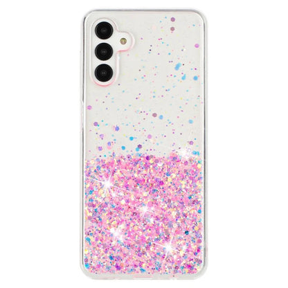 For Samsung Galaxy S24+ Case Luminous Sequins Anti-fall TPU Mobile Phone Cover