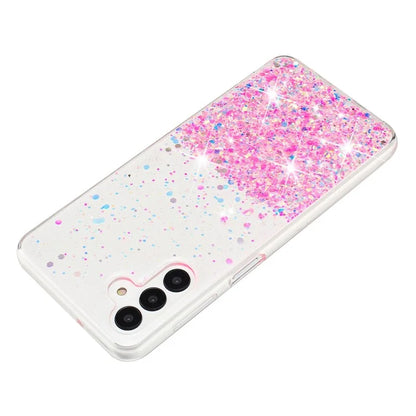 For Samsung Galaxy S24+ Case Luminous Sequins Anti-fall TPU Mobile Phone Cover